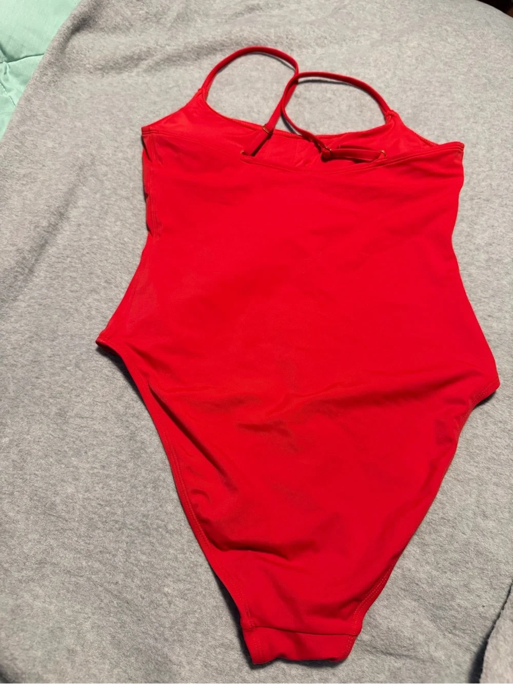 Classic Red One-Piece Swimsuit for Kids